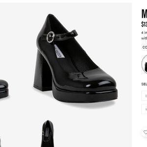 Steve Madden Minglee Mary Jane Black Patent Size 6